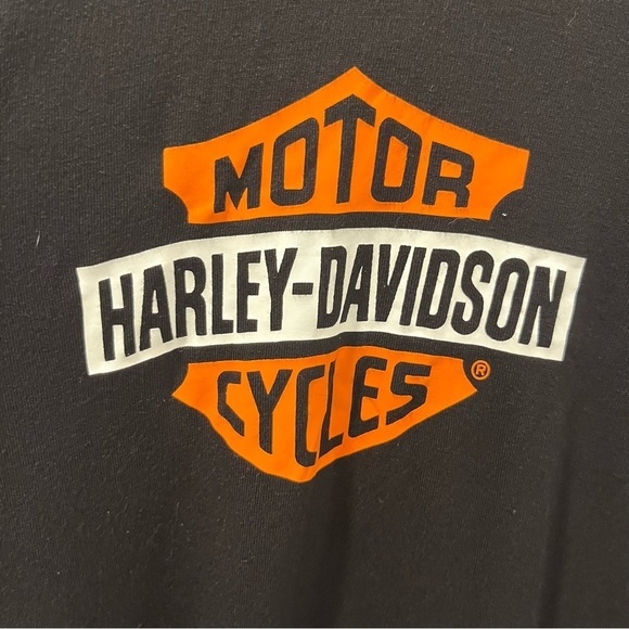Women’s Black Harley-Davidson Short Sleeve Knot Tee Small - Picture 3 of 9
